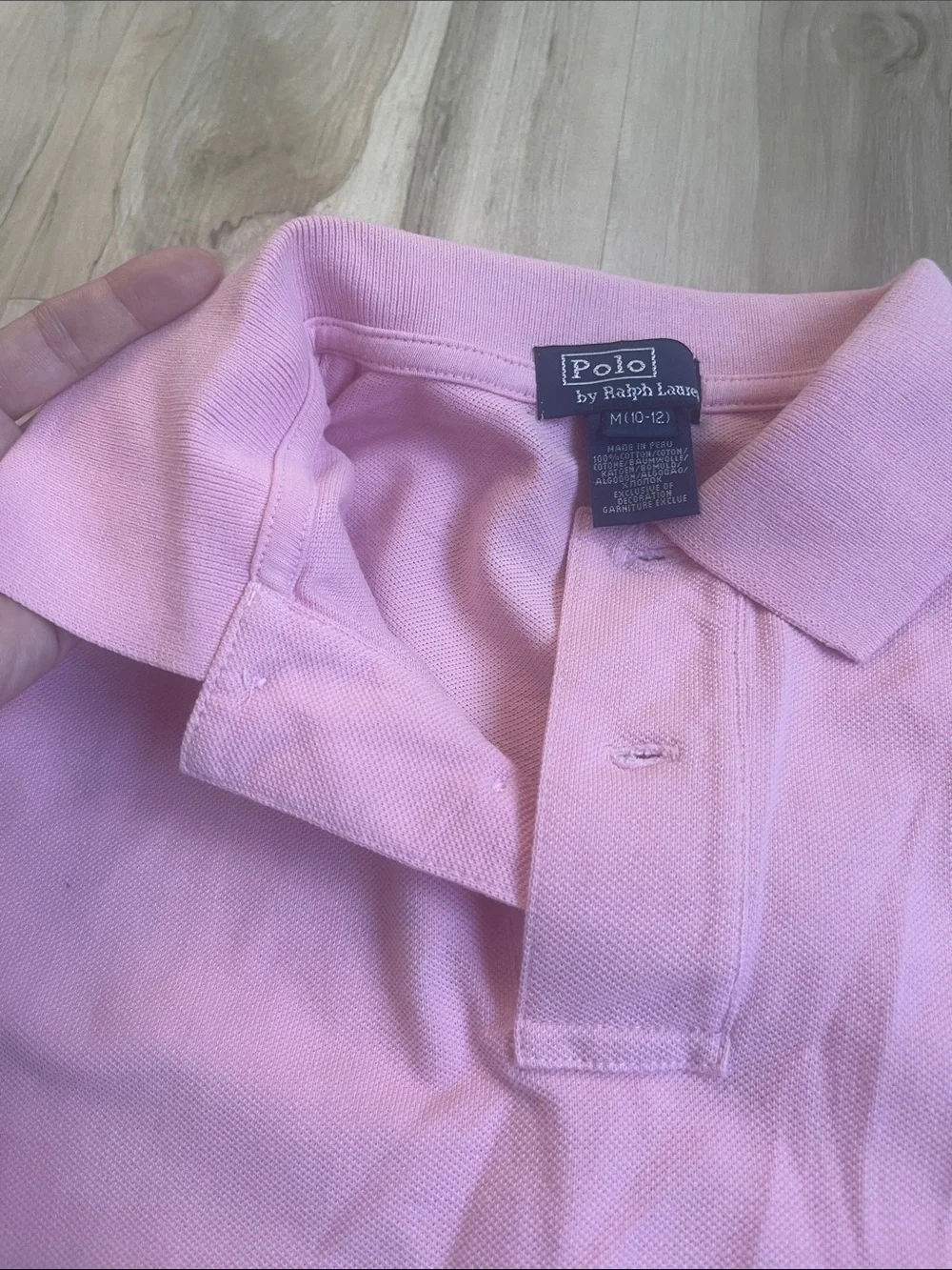 Ralph Lauren Light Pink Polo Shirt with Embroidered Pony